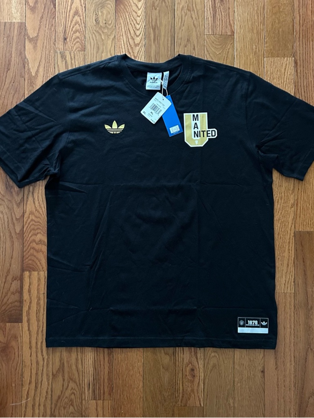 Manchester United FC 1878 Adidas T-Shirt Size XL NEW